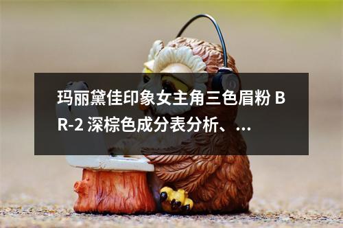 玛丽黛佳印象女主角三色眉粉 BR-2 深棕色成分表分析、功效说明