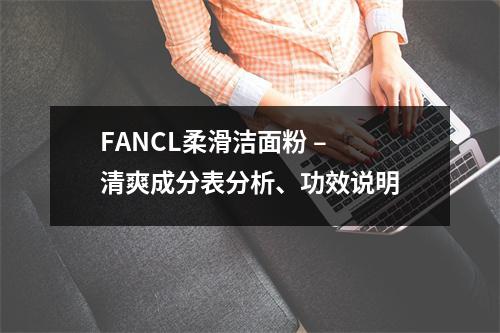 FANCL柔滑洁面粉 – 清爽成分表分析、功效说明